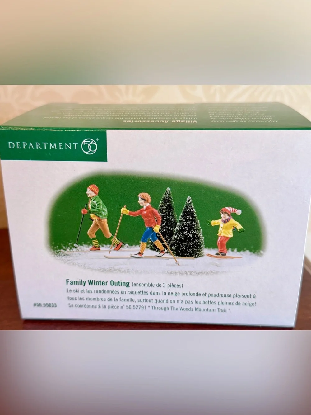 Department 56 Family Winter Outing Set of 3 #56.55033 NIB Christmas Village Acce